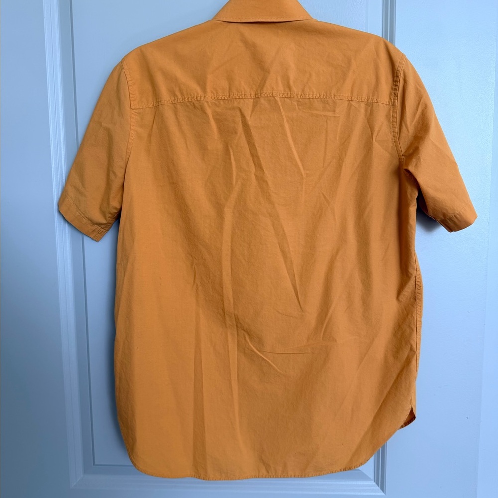 Murano Men's Yellow- Orange Short Sleeve Shirt Size Medium - Picture 2 of 3